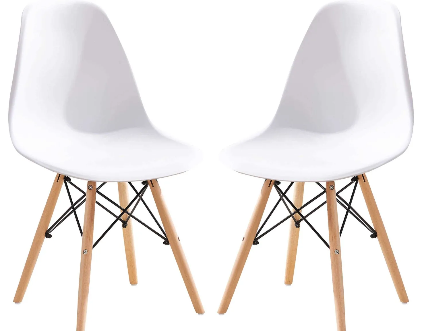 Chaises moulées (bte de 2) - blanc