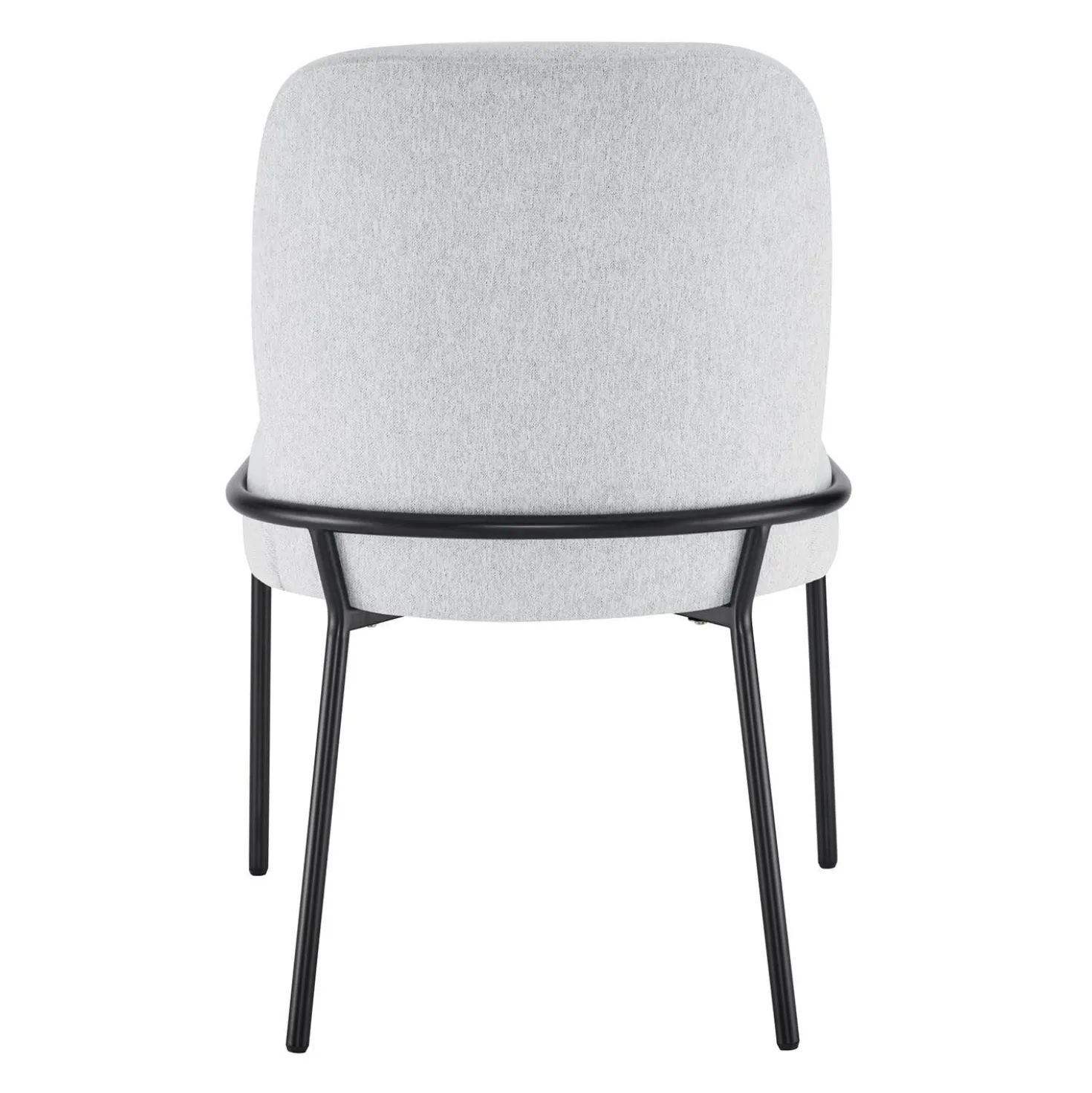 Chaises rembourrées avec accent tubaire à revêtement métallique (bte de 2) - gris