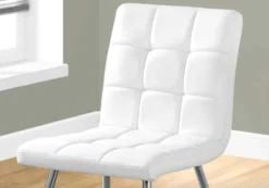 Chaises rembourrées (bte de 2) - blanc - Monarch