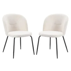 Chaises rembourrées (bte de 2) - crème