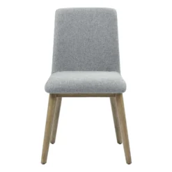 Chaises rembourrées (bte de 2) - gris