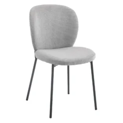 Chaises rembourrées (bte de 2) - gris