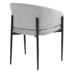 Chaises rembourrées (bte de 2) - gris