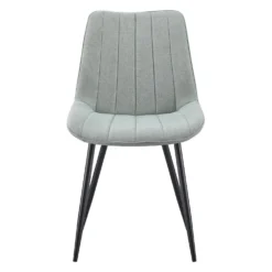 Chaises rembourrées (bte de 2) - gris