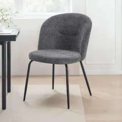 Chaises rembourrées (bte de 2) - gris