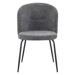 Chaises rembourrées (bte de 2) - gris