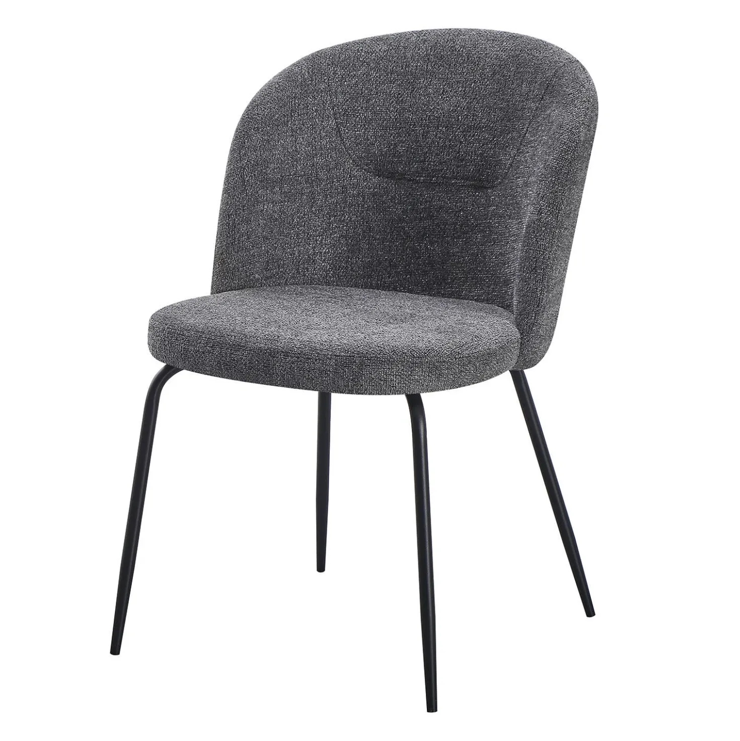 Chaises rembourrées (bte de 2) - gris