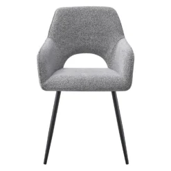 Chaises rembourrées (bte de 2) - gris
