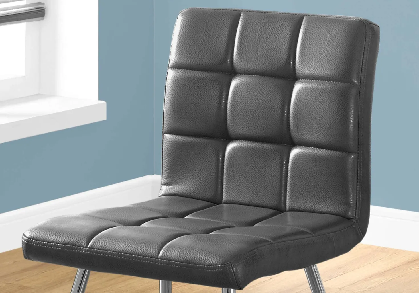 Chaises rembourrées (bte de 2) - gris - Monarch