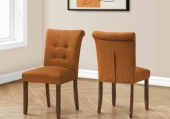 Chaises rembourrées (bte de 2) - orange - Monarch