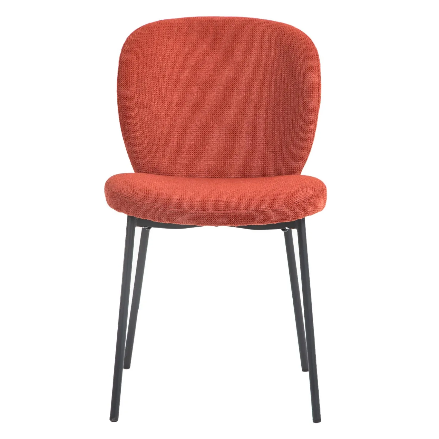 Chaises rembourrées (bte de 2) - rouge brique