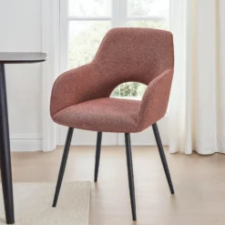 Chaises rembourrées (bte de 2) - rouille