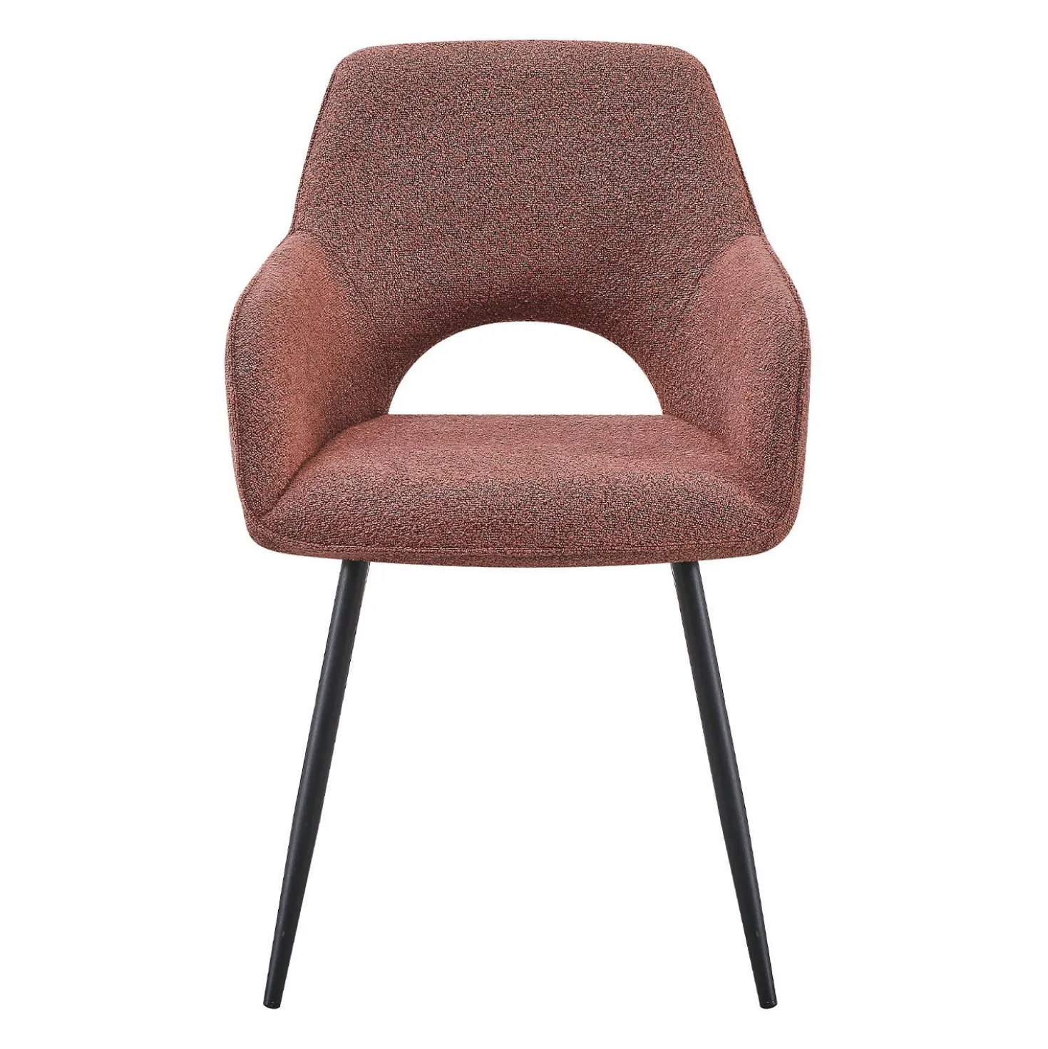 Chaises rembourrées (bte de 2) - rouille