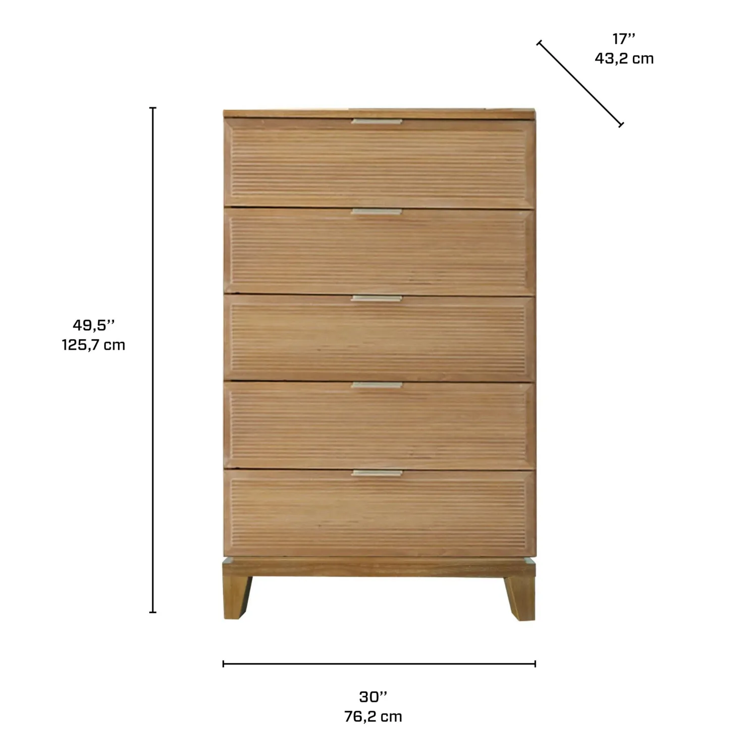 Chiffonnier à 5 tiroirs