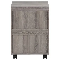 Classeur - 3 tiroirs, taupe foncé sur roulettes - Monarch
