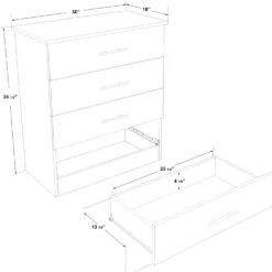 Commode 4 tiroirs