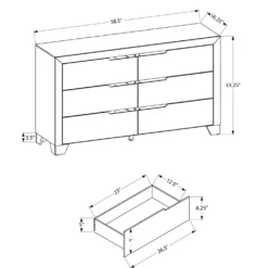 Commode 6 tiroirs
