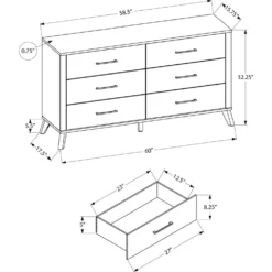Commode 6 tiroirs