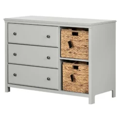 Commode 3 tiroirs avec paniers - South Shore