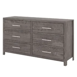 Commode 6 tiroirs - gris