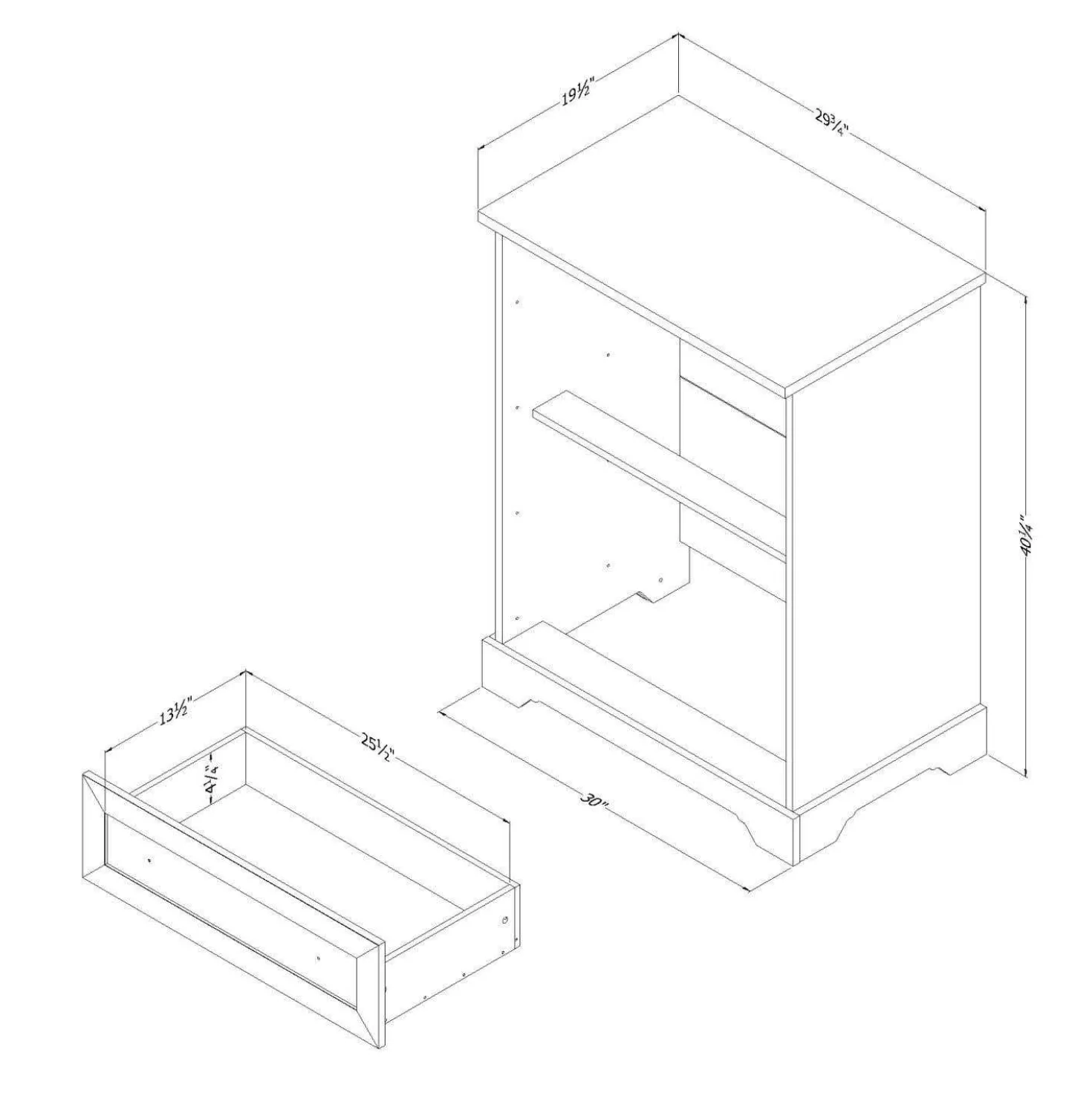 Commode 4 tiroirs - South Shore