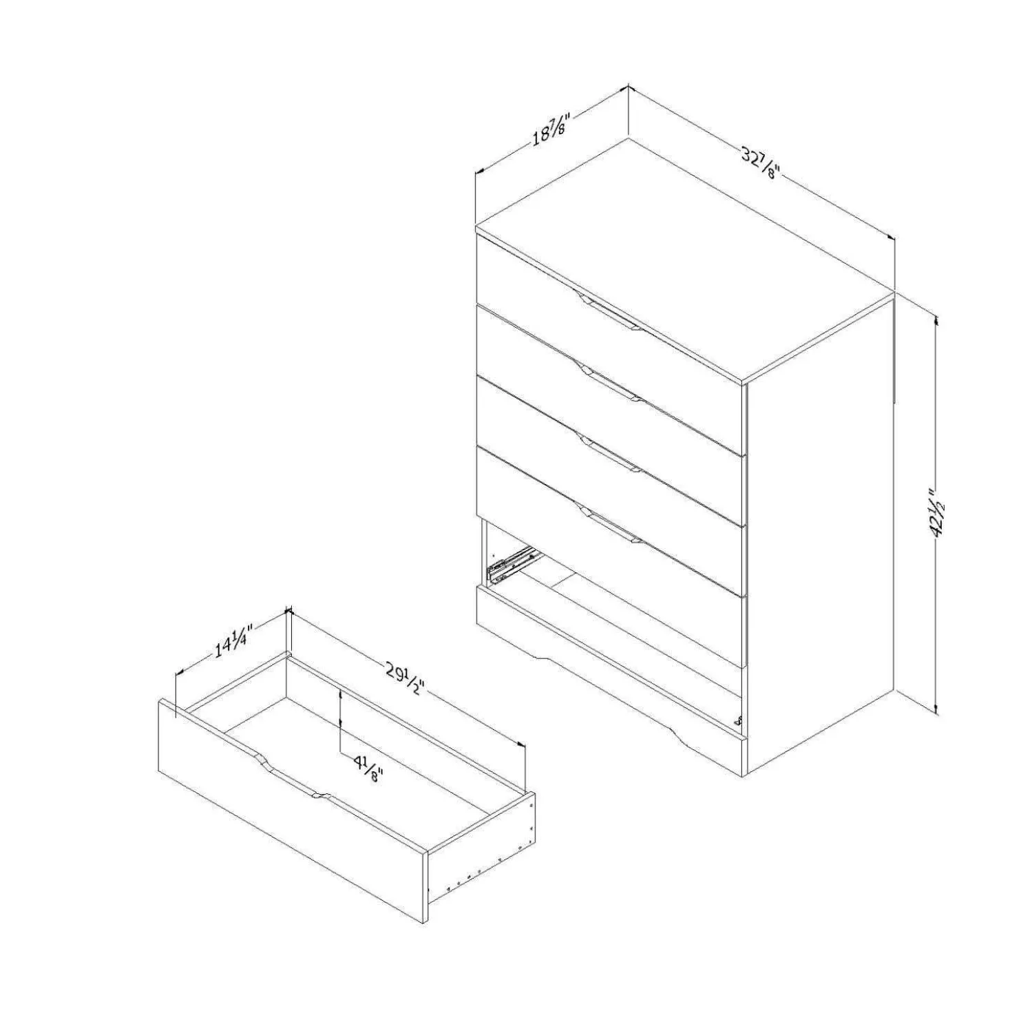 Commode 5 tiroirs - South Shore