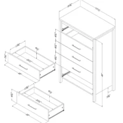Commode 5 tiroirs - South Shore