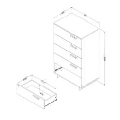 Commode 5 tiroirs - South Shore