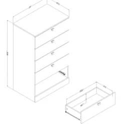 Commode 5 tiroirs - South Shore