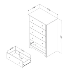 Commode 5 tiroirs - South Shore