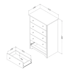 Commode 5 tiroirs - South Shore