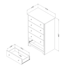 Commode 5 tiroirs - South Shore
