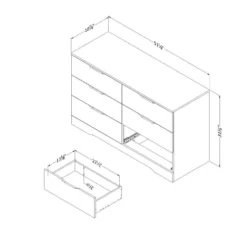 Commode 6 tiroirs - South Shore