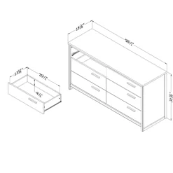 Commode 6 tiroirs - South Shore