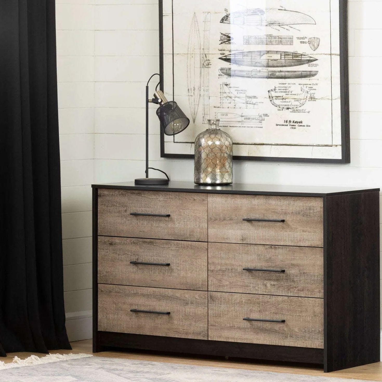 Commode 6 tiroirs - South Shore
