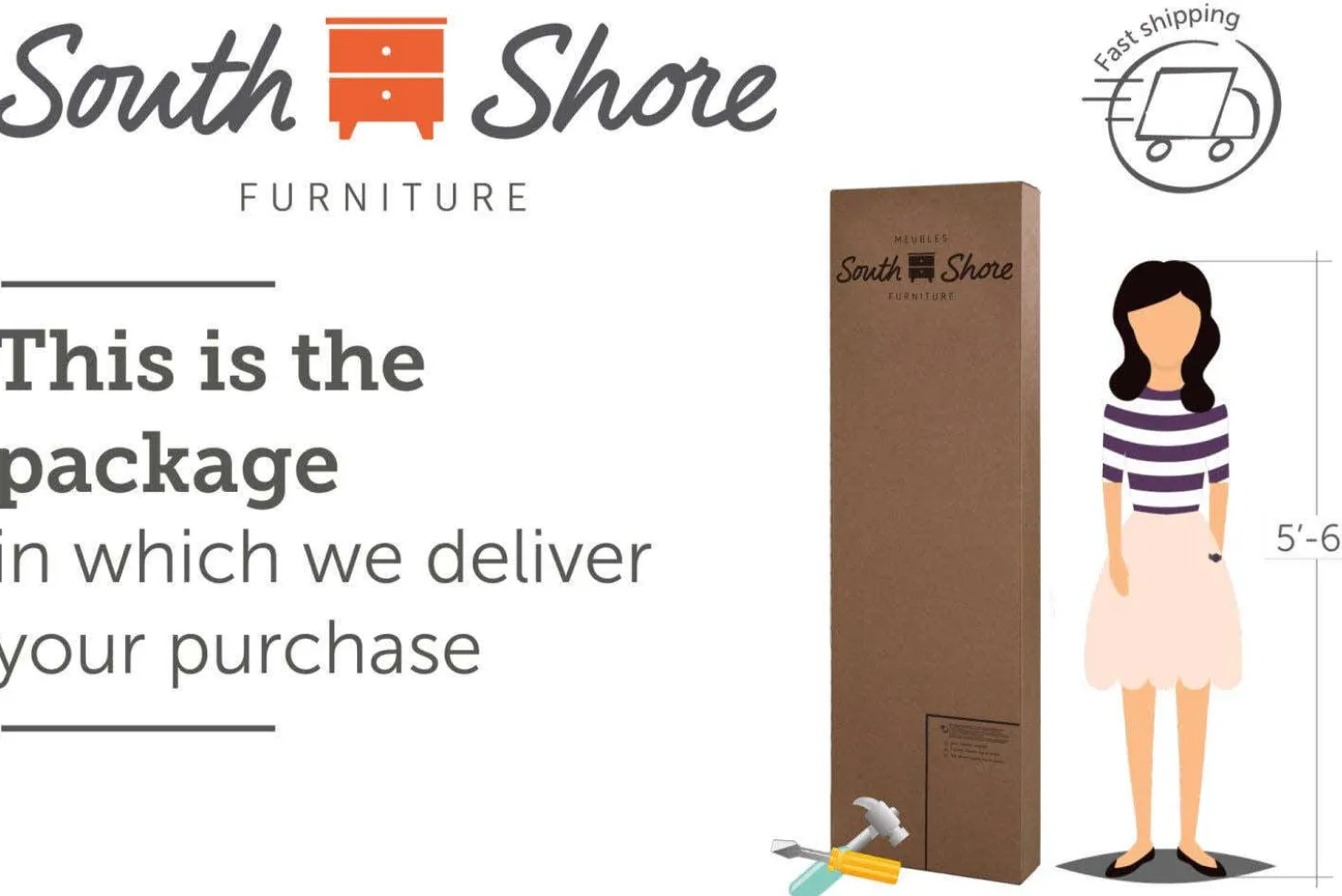 Commode 6 tiroirs - South Shore