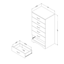 Commode 6 tiroirs - South Shore