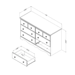 Commode 6 tiroirs - South Shore