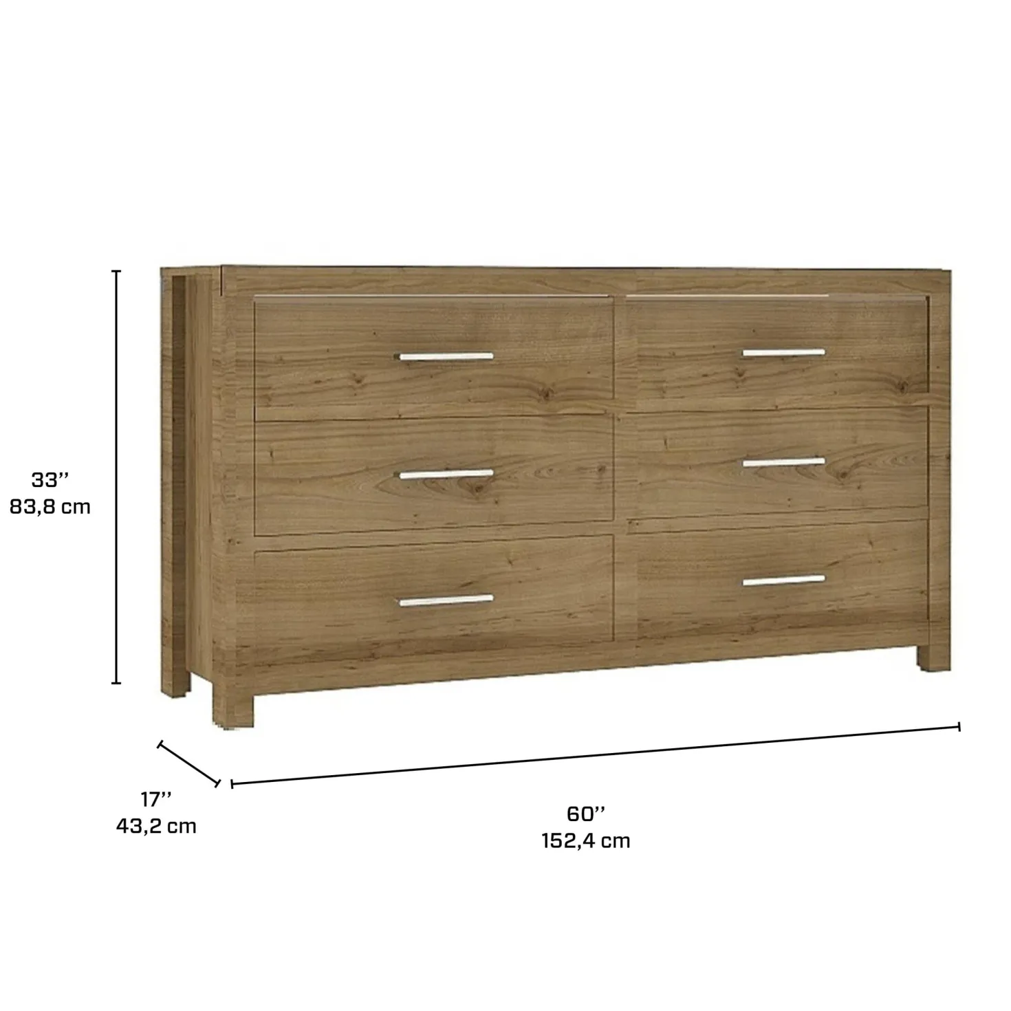 Commode 6 tiroirs - sésame