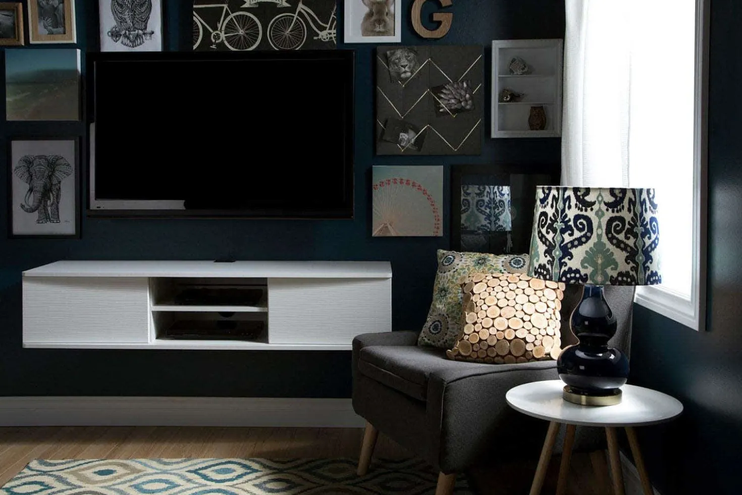 Console media murale 56" - South Shore