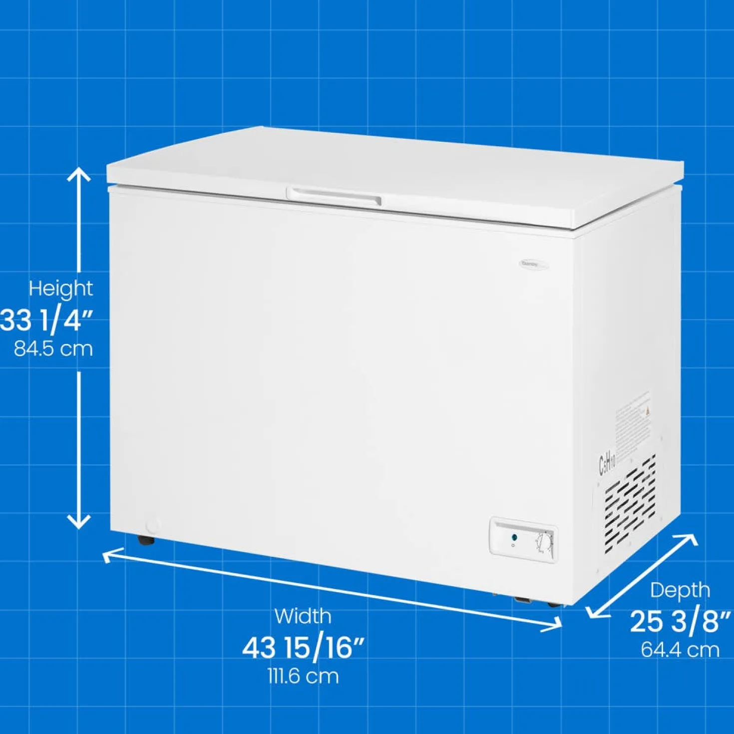 DANBY Congélateur 10 pi3, Blanc, Horizontal, 44" - DCF100A6WM