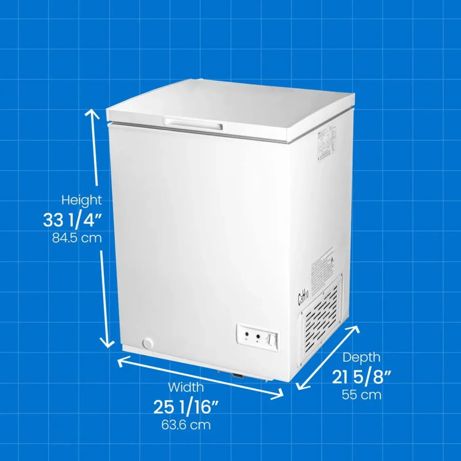 DANBY Congélateur 5 pi3, Blanc, Horizontal, 25" - DCF050A5WDB
