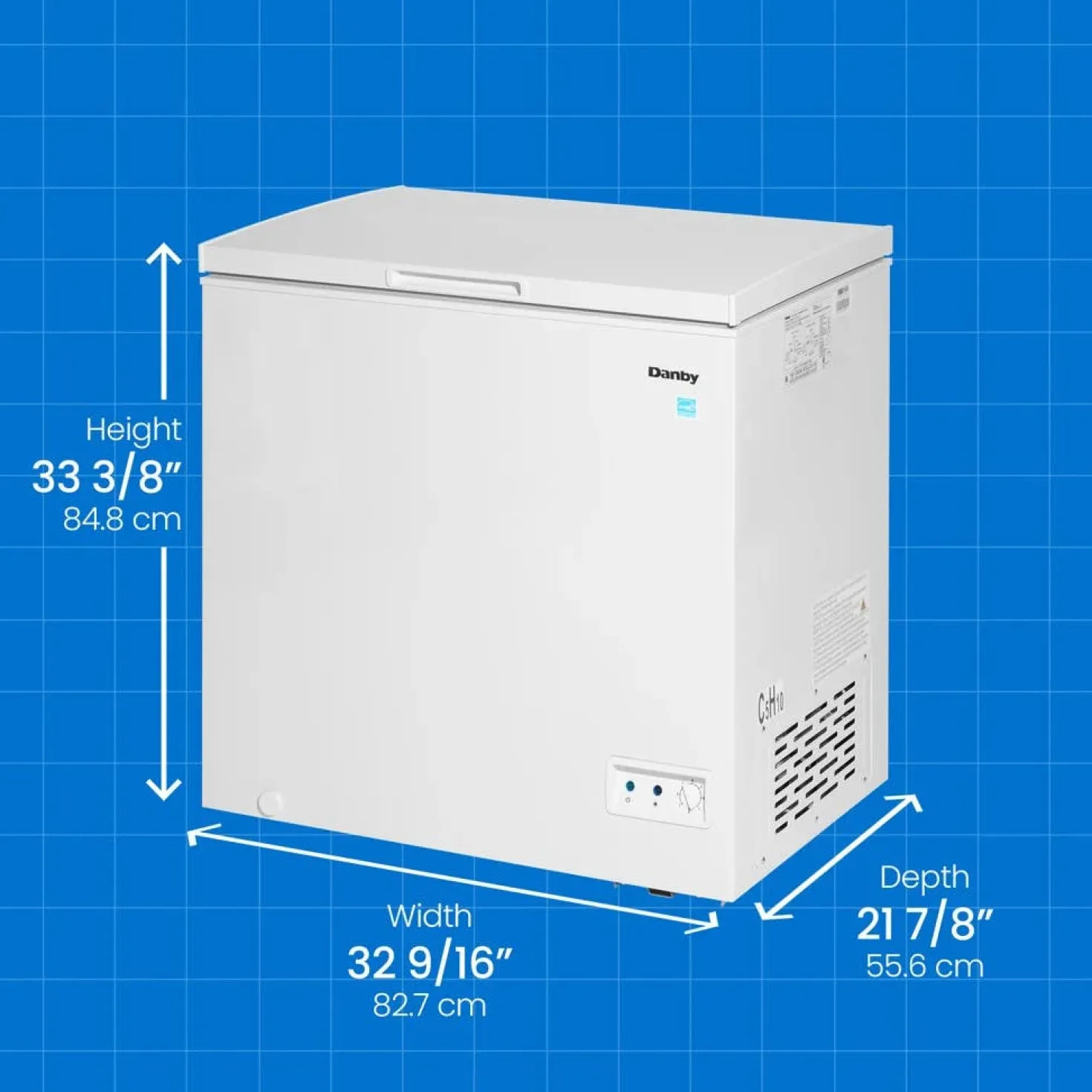 DANBY Congélateur 7 pi3, Blanc, Horizontal, 33" - DCF070A5WDB
