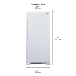 DANBY Congélateur 16,7 pi3, Blanc, Vertical, 30