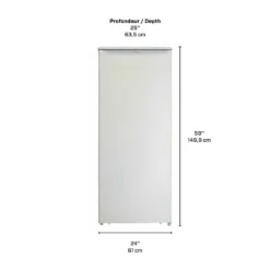 DANBY Congélateur 8,5 pi3, Blanc, Vertical, 24