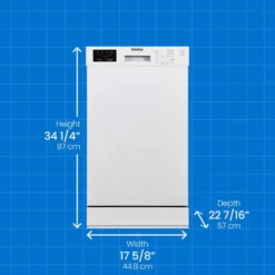 DANBY Lave-vaisselle Encastré Blanc 18