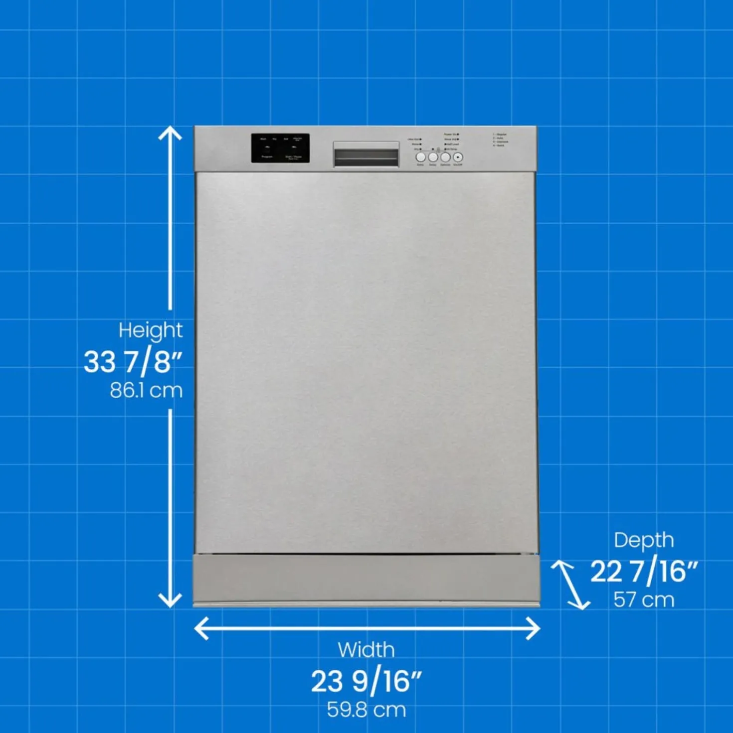 DANBY Lave-vaisselle Encastré Inox 24" 51dB - DDW2400ESS