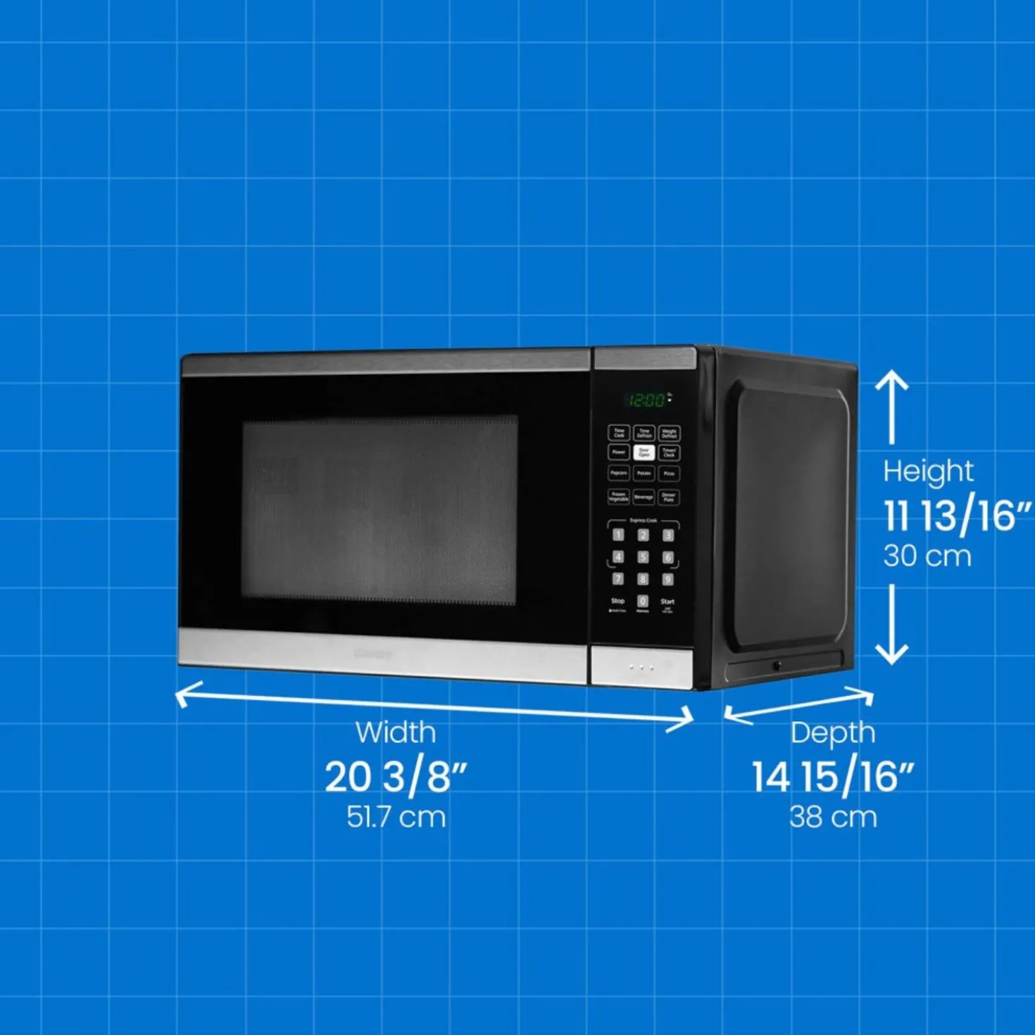 DANBY Micro-ondes Inox 900 20.5" DBMW1126BBS