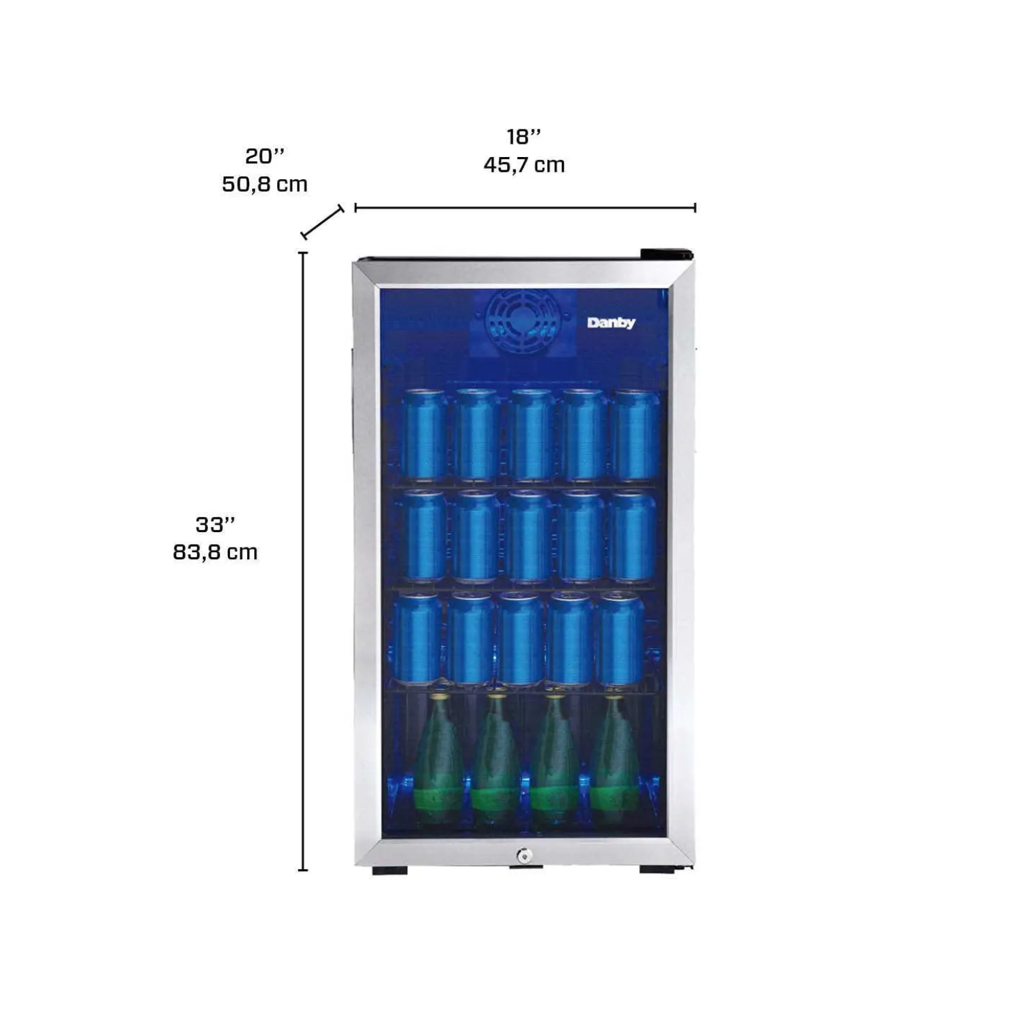 DANBY Refroidisseurs à boisson Inox 18" - DBC117A1BSSD