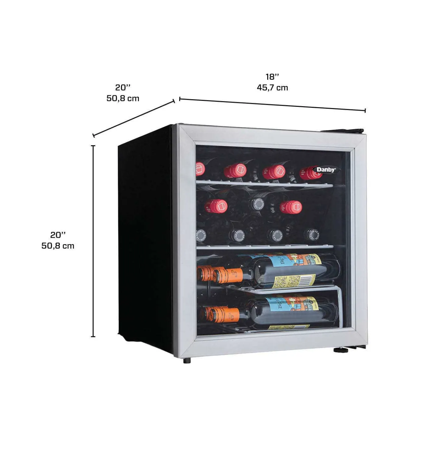 DANBY Refroidisseur à vin Inox 18" - DWC172BLPDB